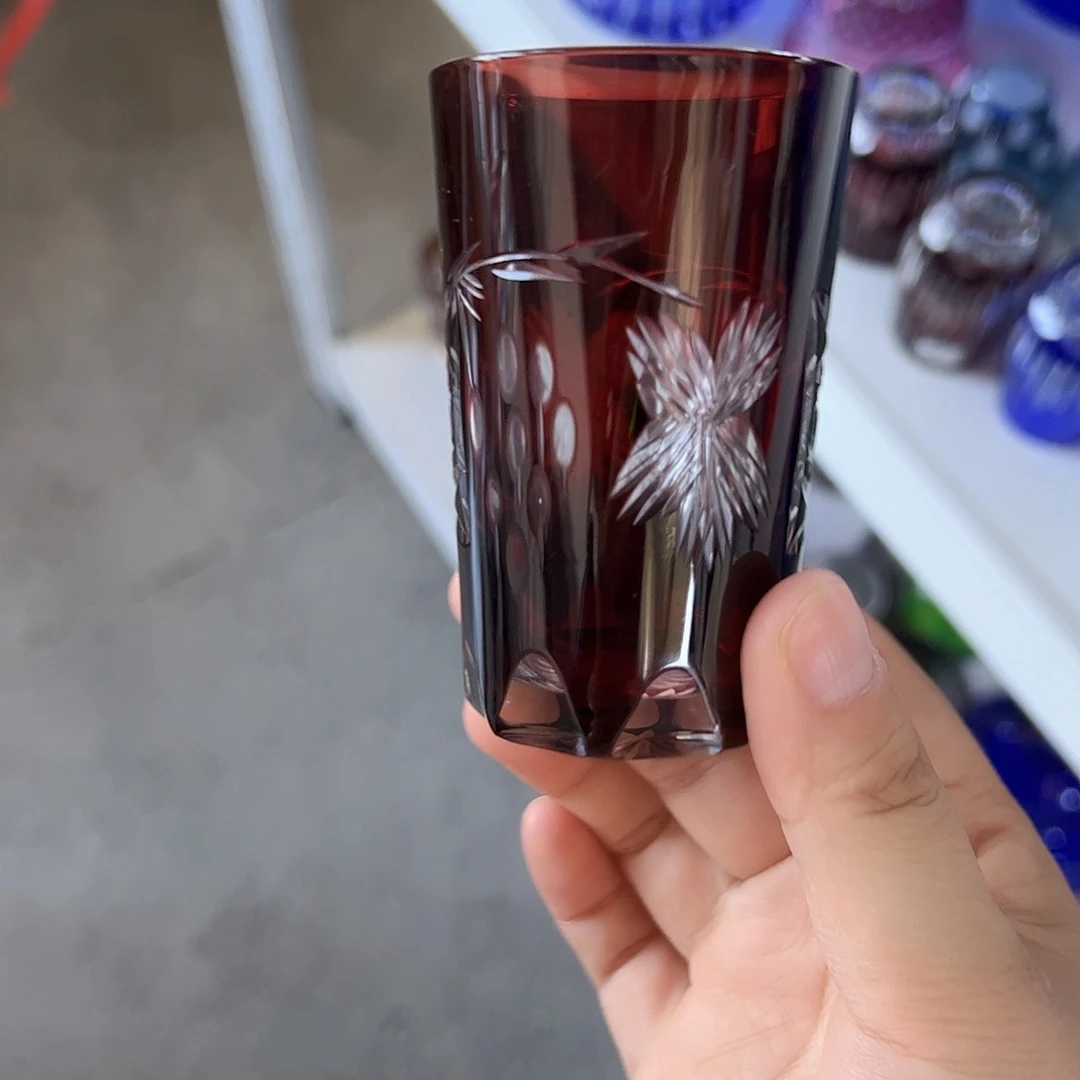 水晶玻璃平底款微瑕一个