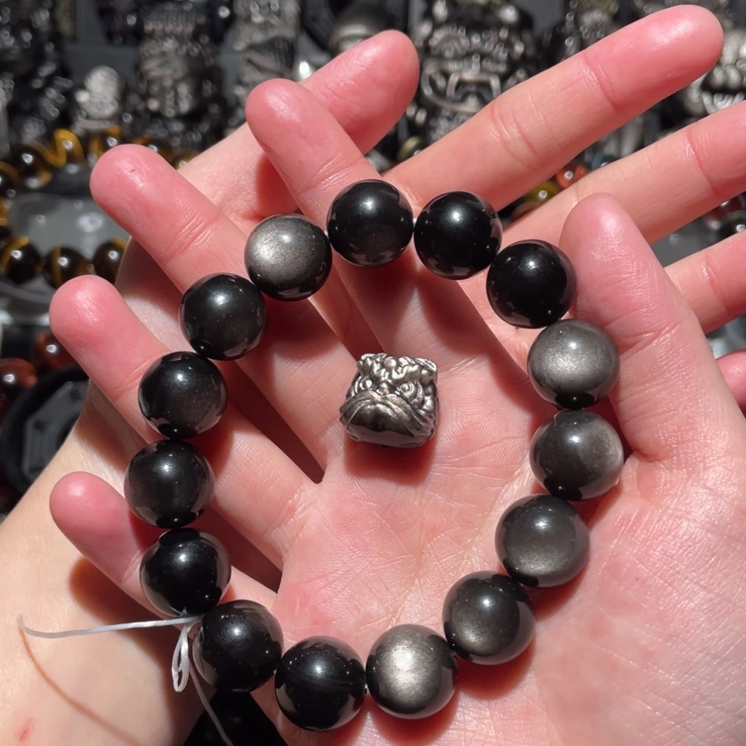 黑曜岩手串未镶嵌.*.