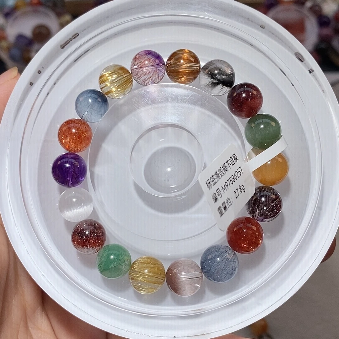 水晶手链未镶嵌多宝手链10.5