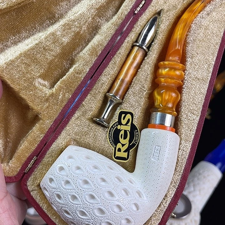 海泡石烟斗超大号雕刻撞球220