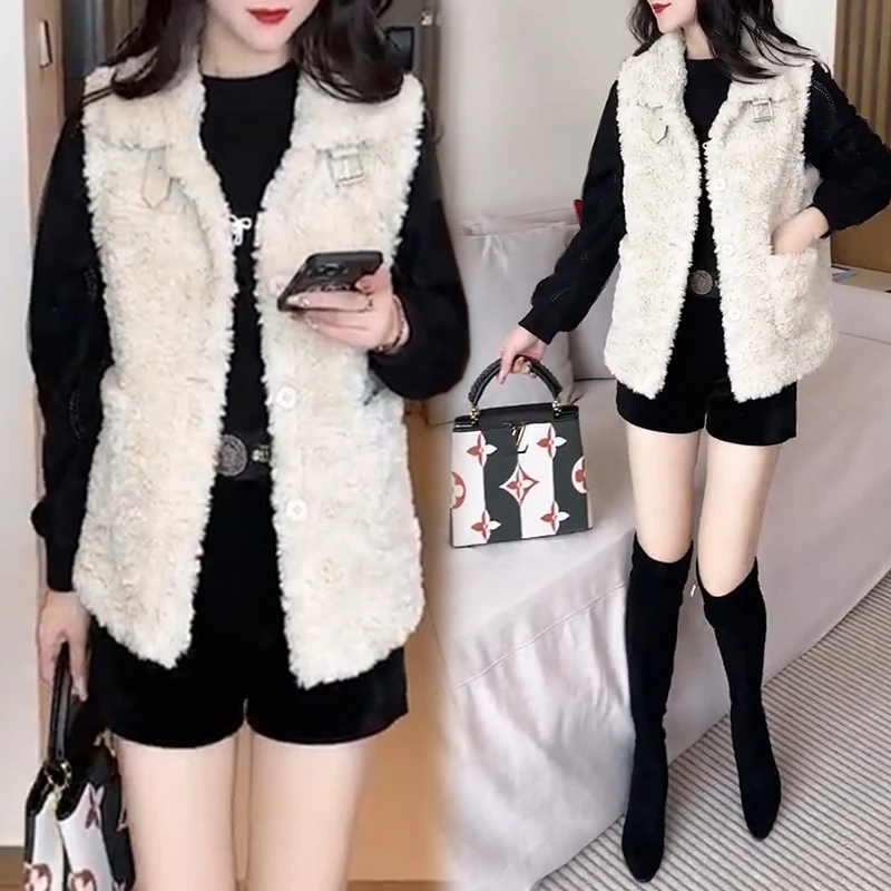 欧货大码马甲马夹女新款洋气秋冬季外穿洋秋季薄外套复古盘扣马甲