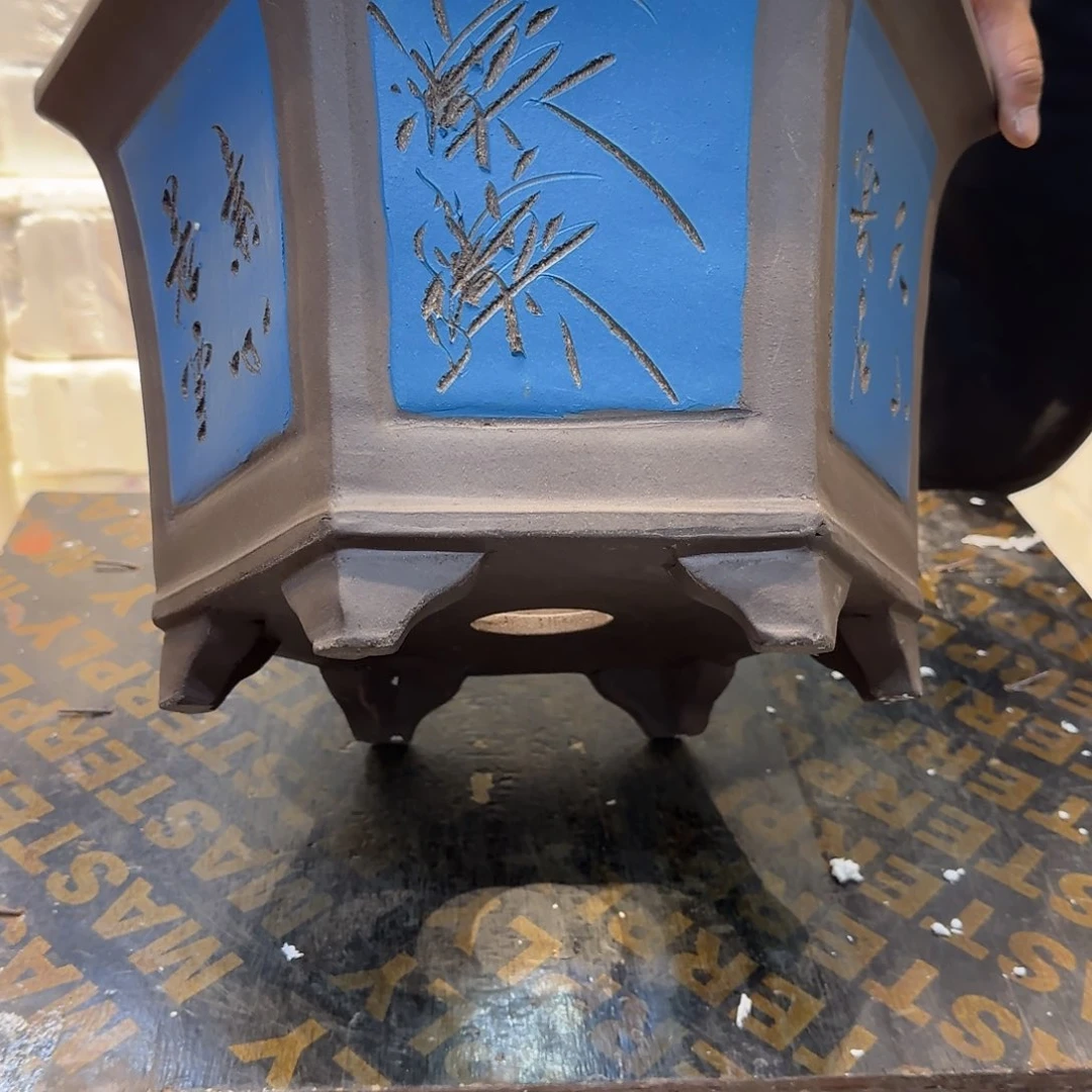 紫砂花盆口径33.21口径