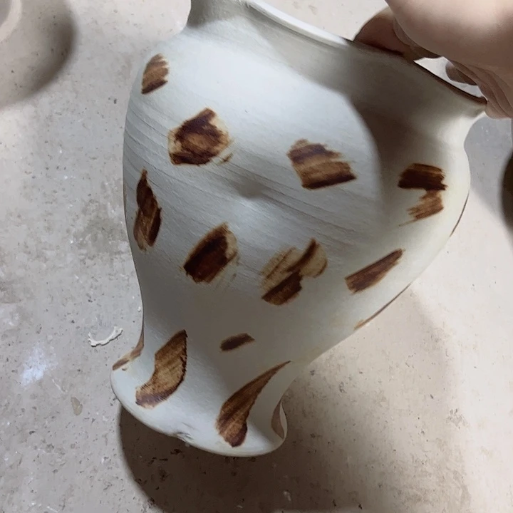 瓷片口18高25瑕景德镇陶瓷学院