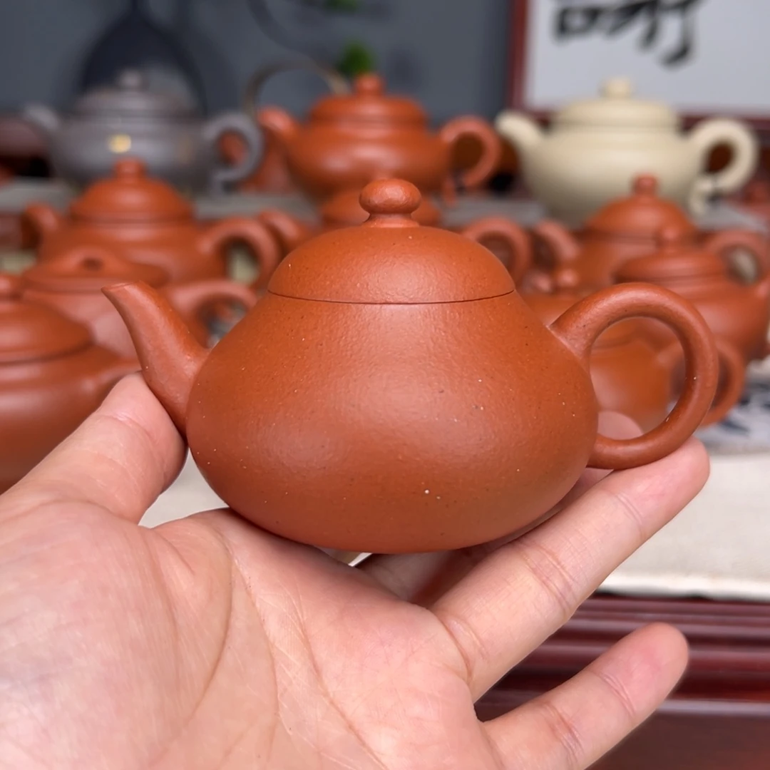 紫砂茶壶宝山红泥120