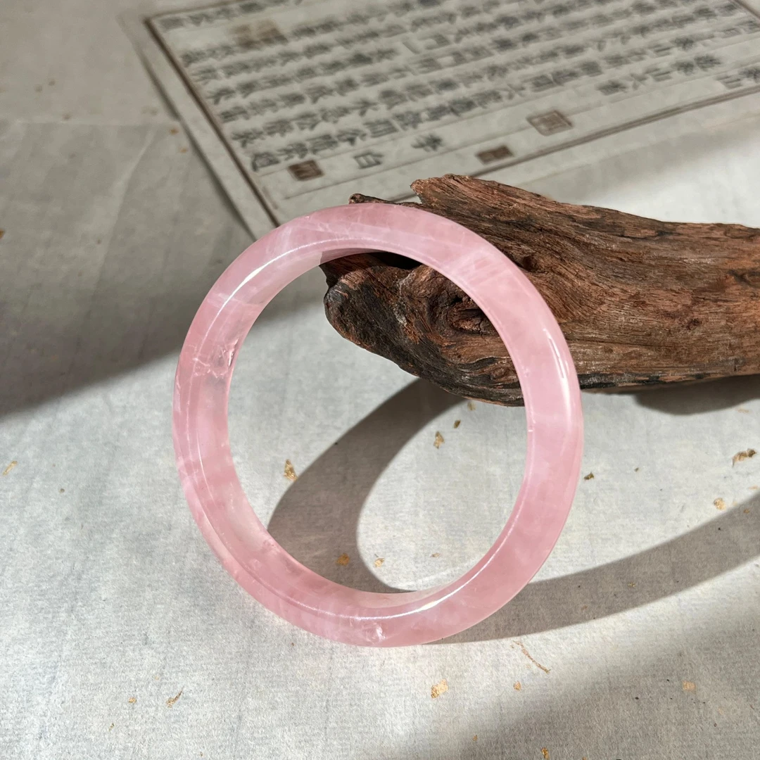 浮笙梦水晶女款平安镯春日浪漫樱花冰粉手镯【多样性发货发其一】