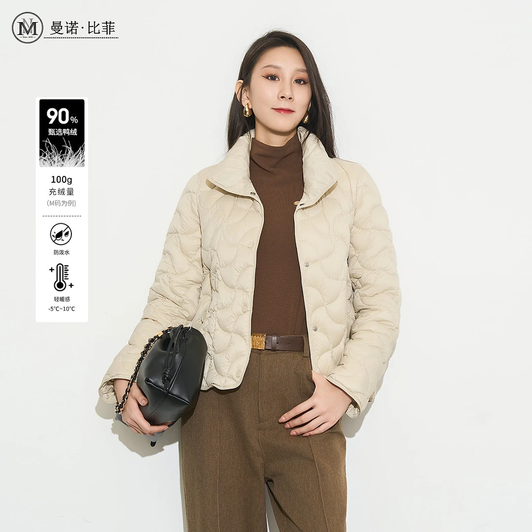 冬季时尚休闲立领轻薄短款外套女DMFBI141148