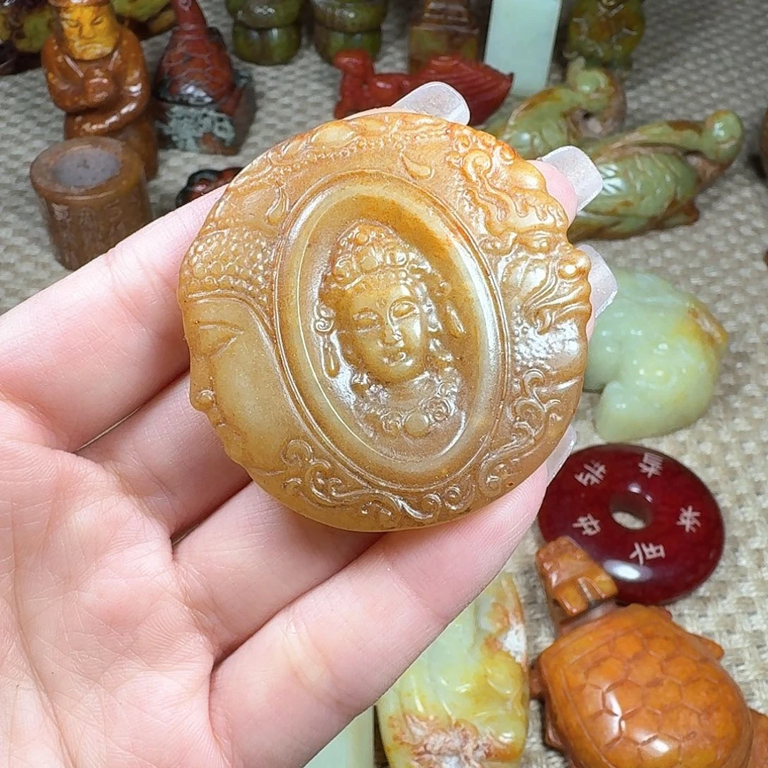白玉菩提手串挂件