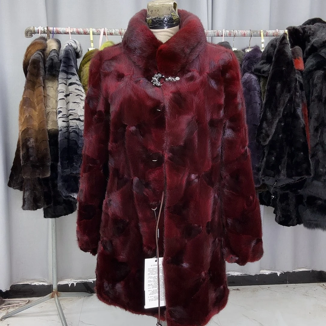 水貂拼貂真皮真毛