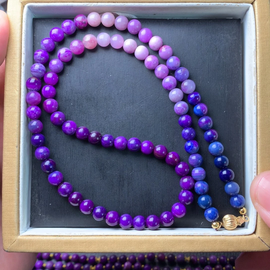 苏纪石（舒俱来）18K金镶嵌项链