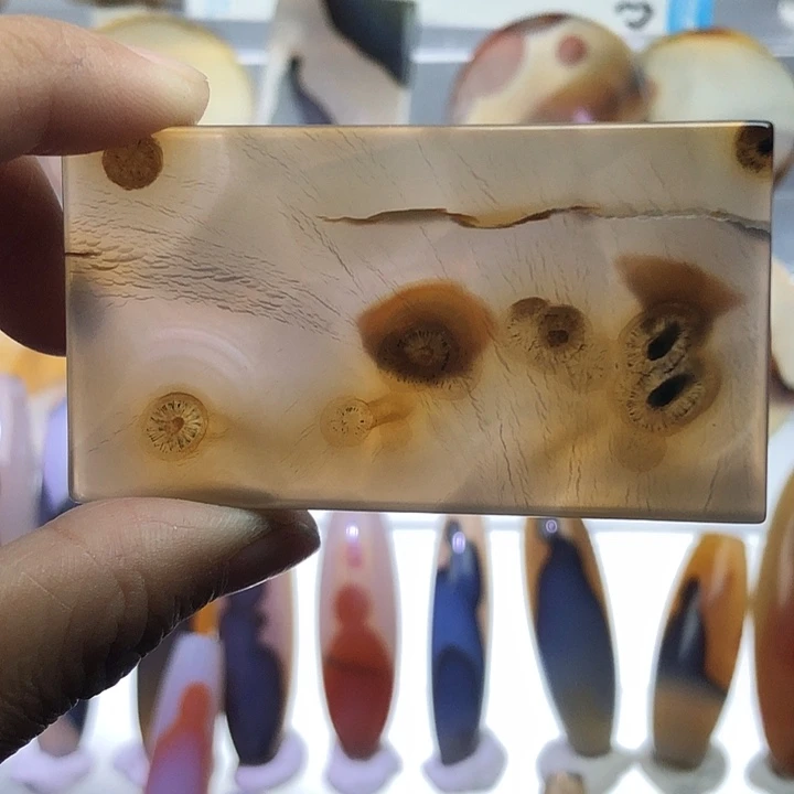 查罗石未镶嵌珠宝半成品47霞