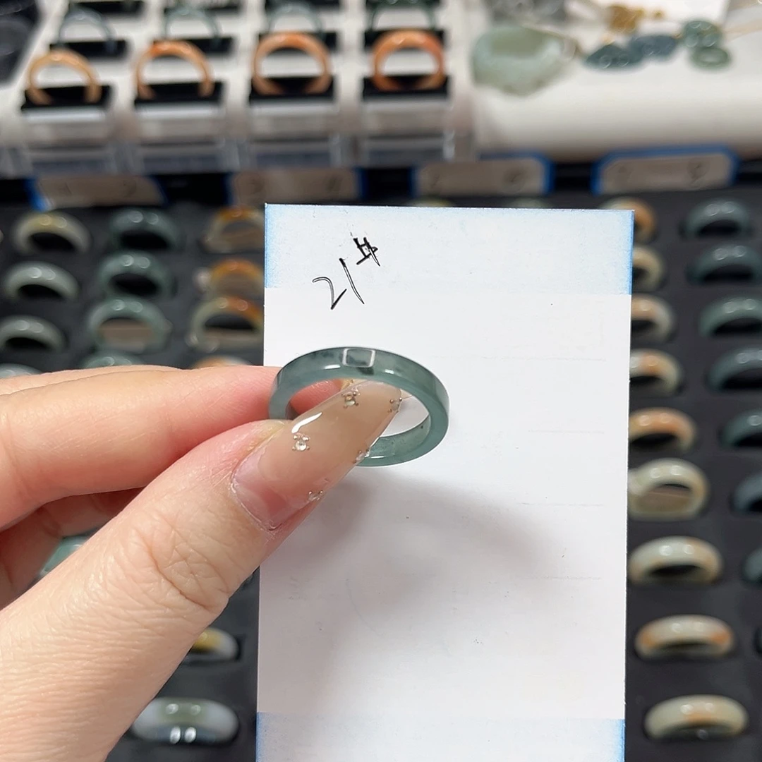 未镶嵌戒指翡翠翡翠戒圈