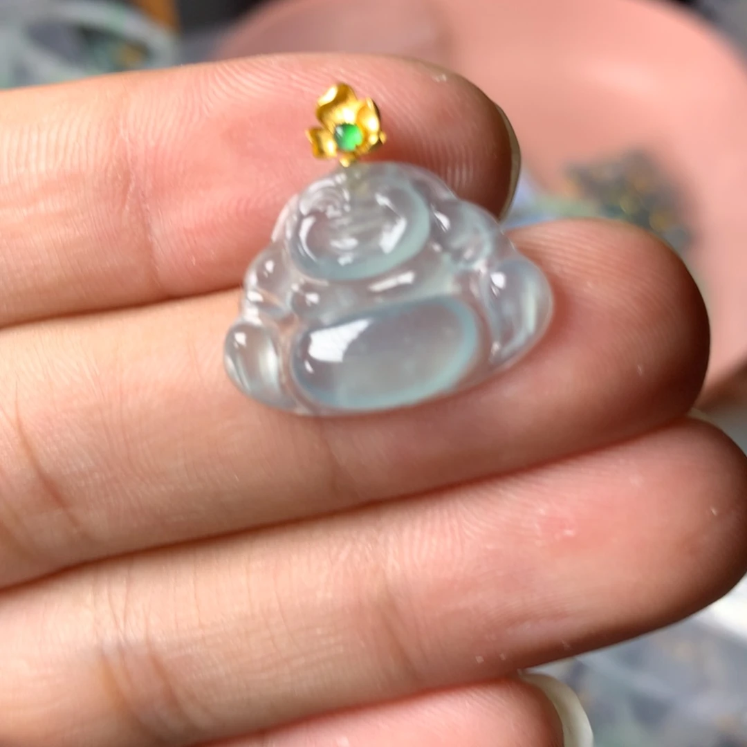 【闪购商品】翡翠18K金镶嵌颈饰翡翠