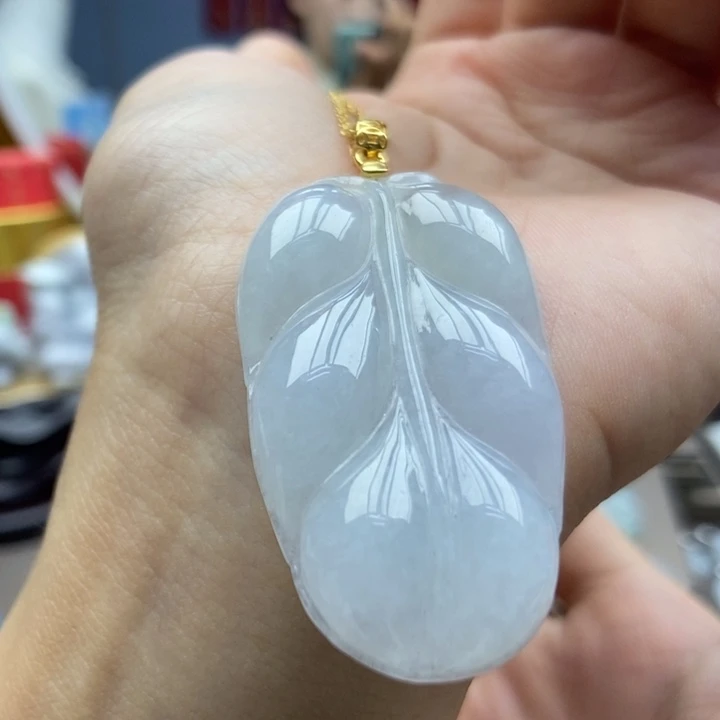 翡翠银S925镶嵌颈饰吊坠56