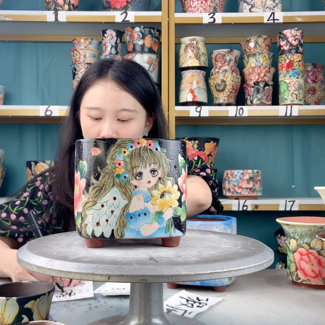 景德镇手工瑕疵156