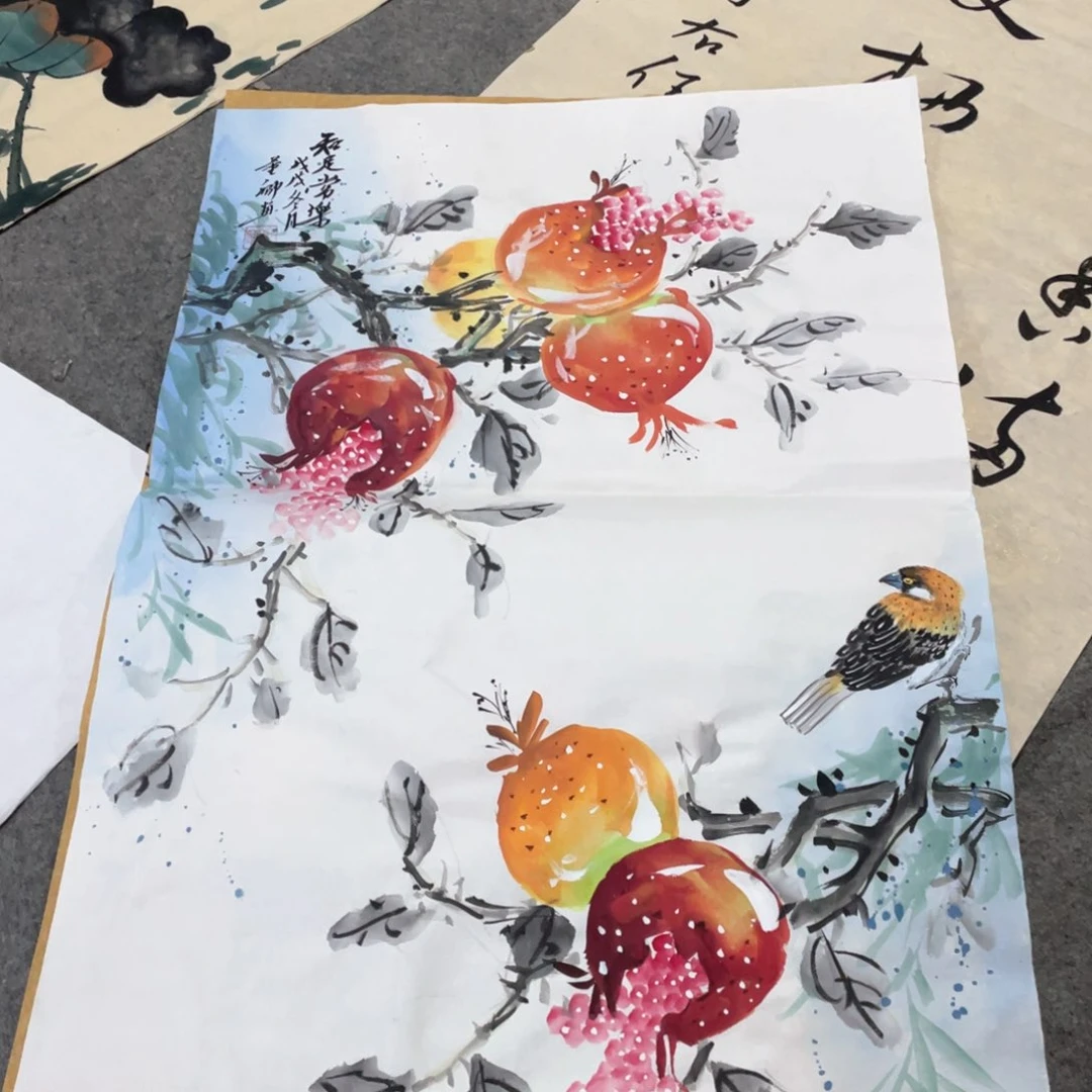 国画国画作品画心一张