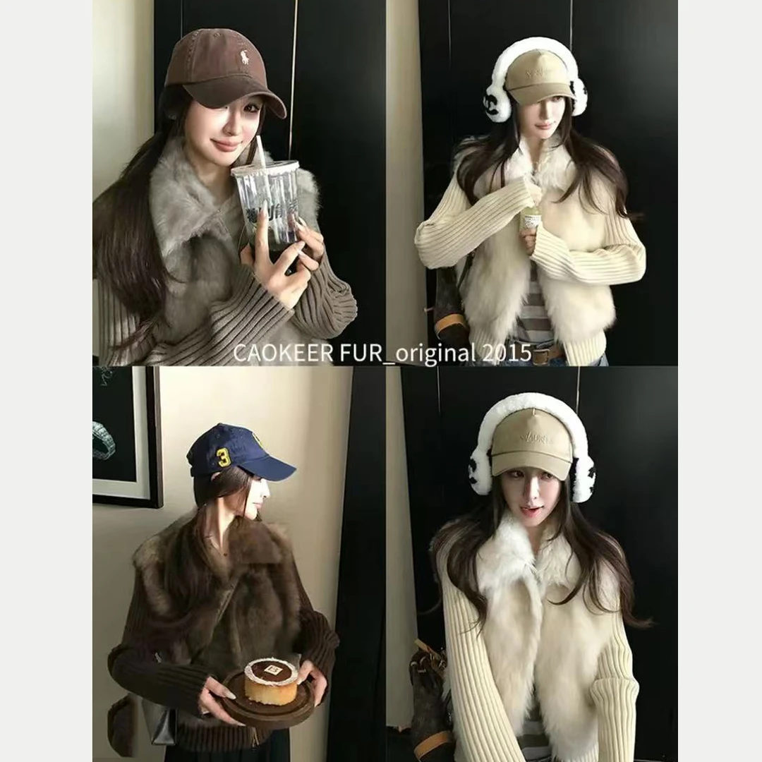 AMYSURE FUR【冬日恋歌】韩系智女穿搭！秋冬小个子外套8843