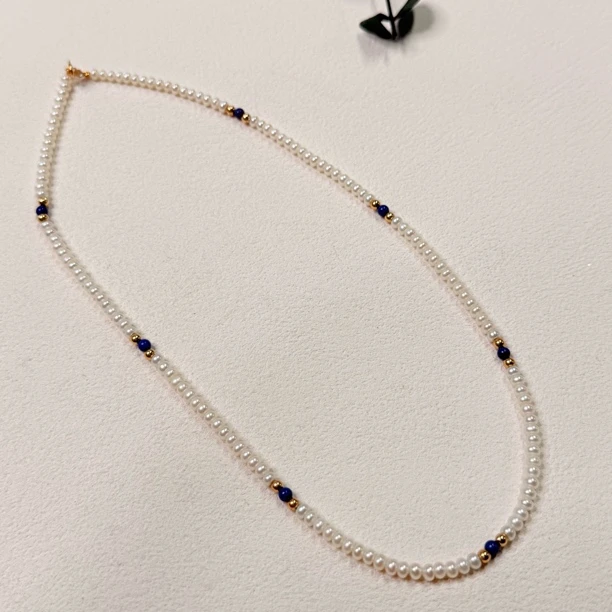 90新  【六六中古】孤品淡水珍珠14k金项链ew567链长41