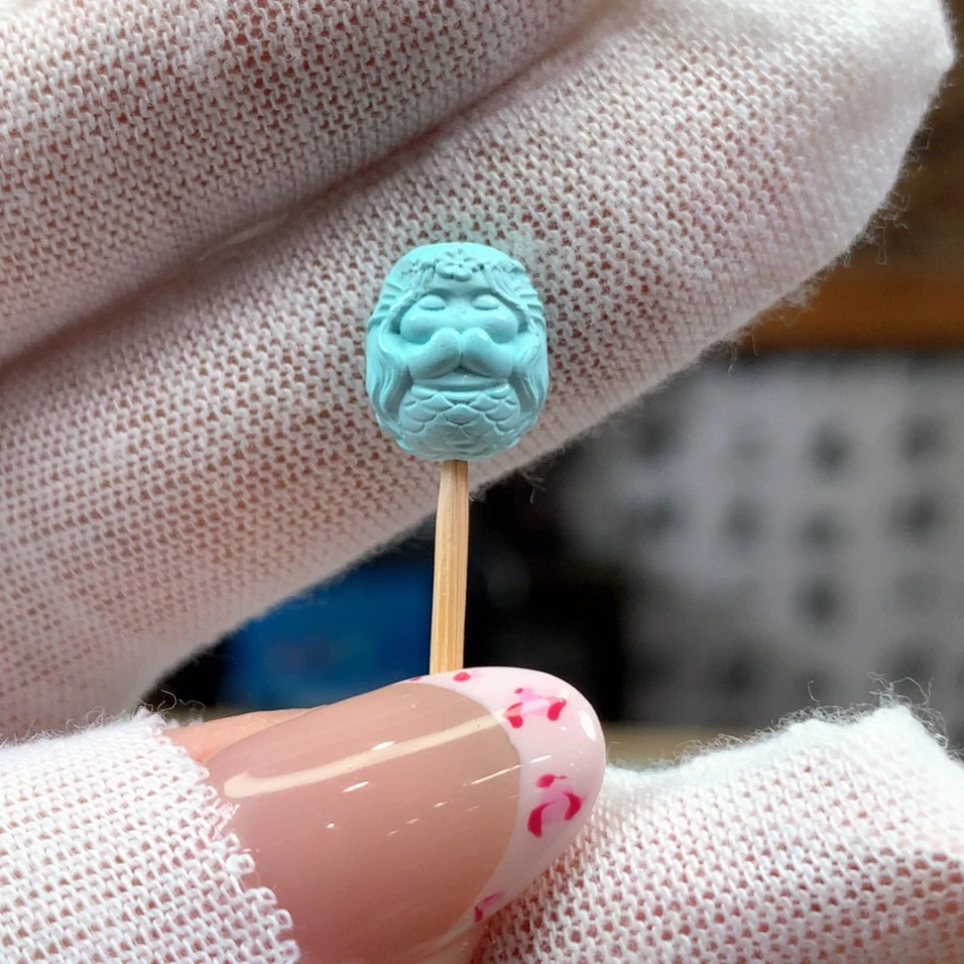 绿松石未镶嵌挂件