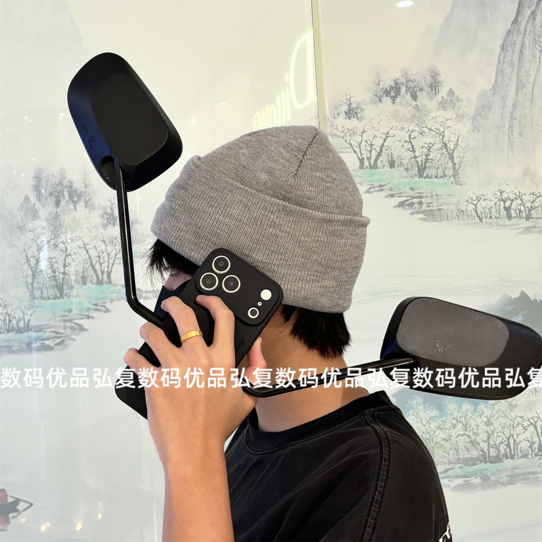 郑恺跑男同款适用苹果17华为vivo小米oppo手机壳电动车后视镜抽象