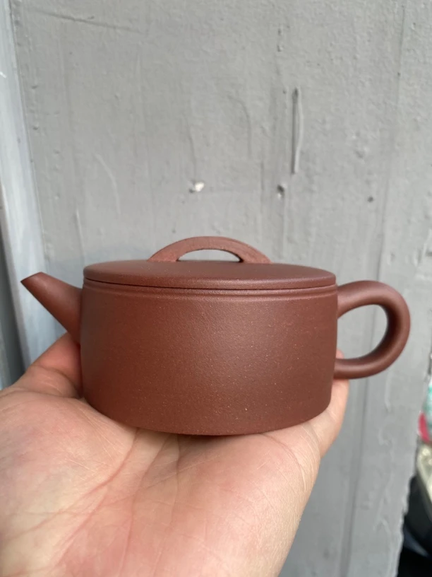 风釉微瑕微瑕宜兴紫砂汉瓦壶180毫升左右原矿羊角山深井紫泥