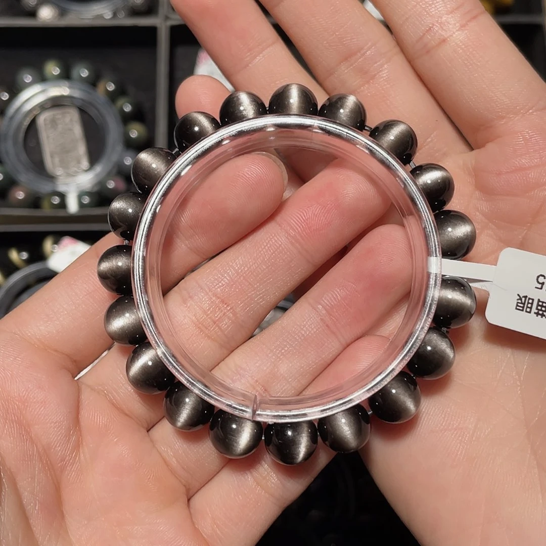 夏***媣黑曜岩未镶嵌手链