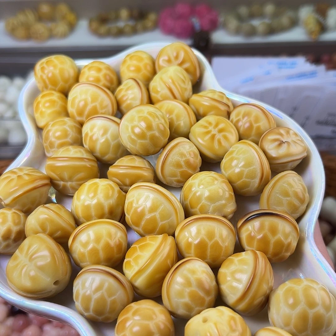 菩提根/象牙果吊坠微瑕炭烤富甲一方10颗