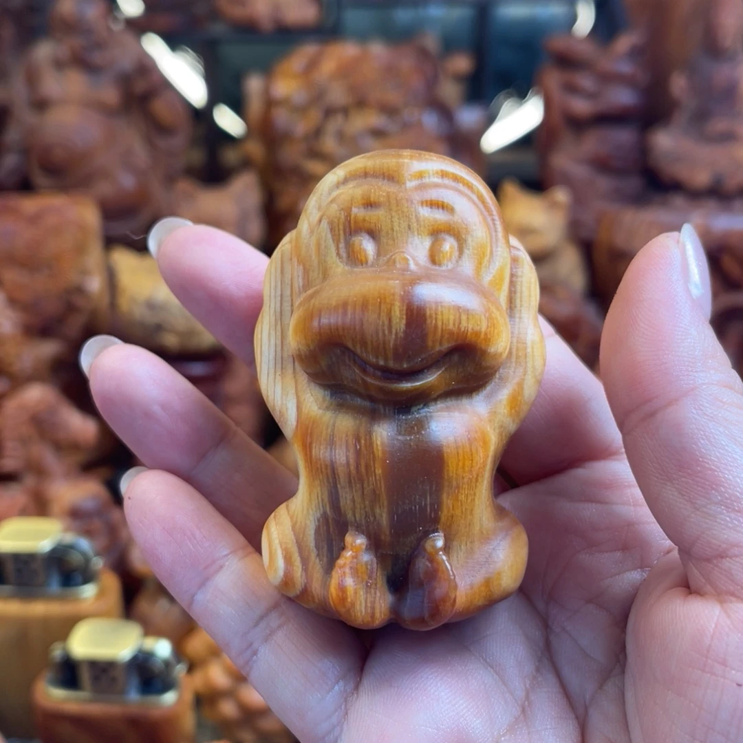 松木（琥珀木）其他微瑕小猴