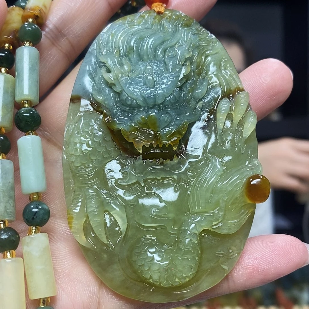 未镶嵌岫玉挂件吊坠项链