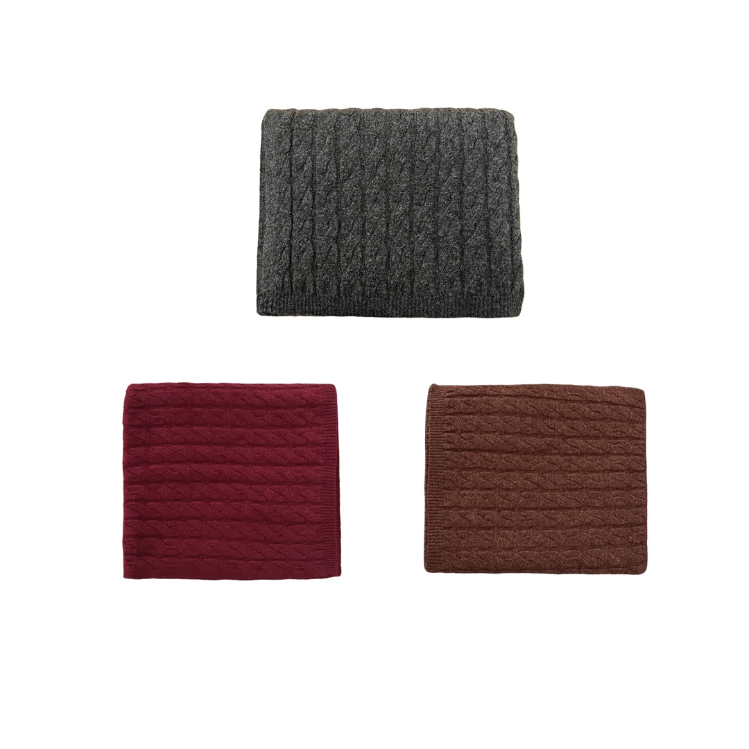 004-13麻花针织长款围巾