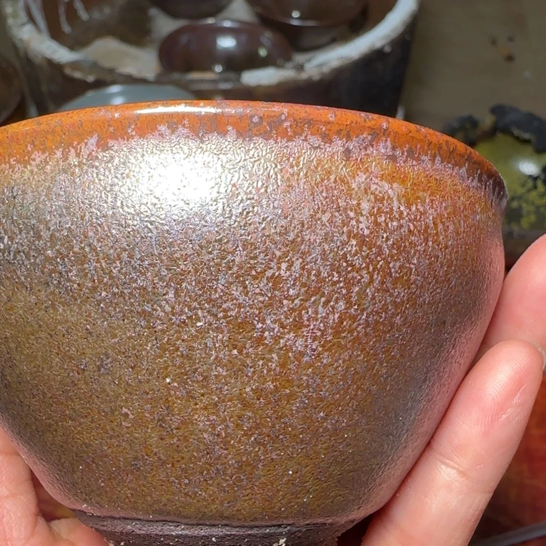 柴烧建盏茶盏茶杯181