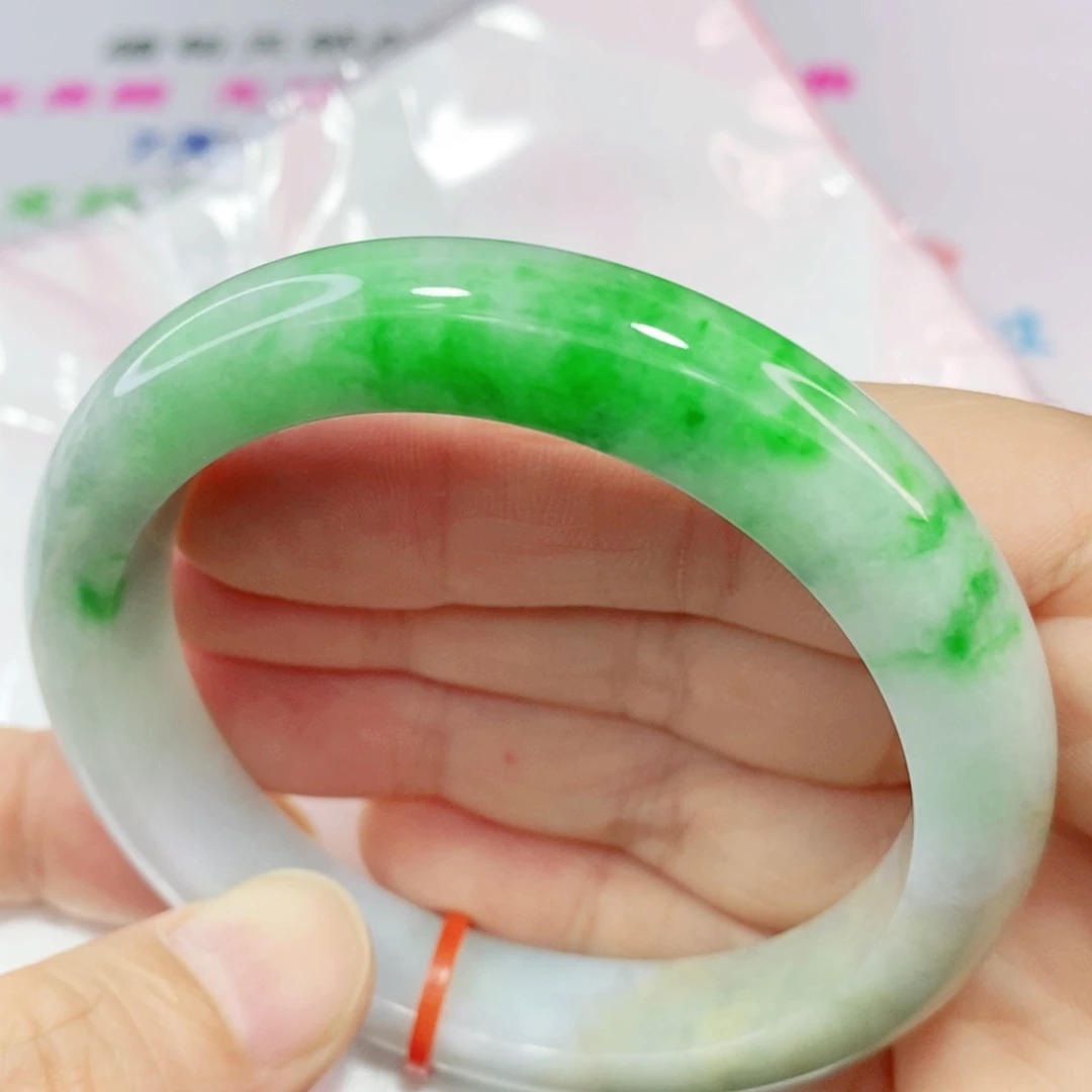未镶嵌手镯翡翠57.3圈口正圈-捡漏
