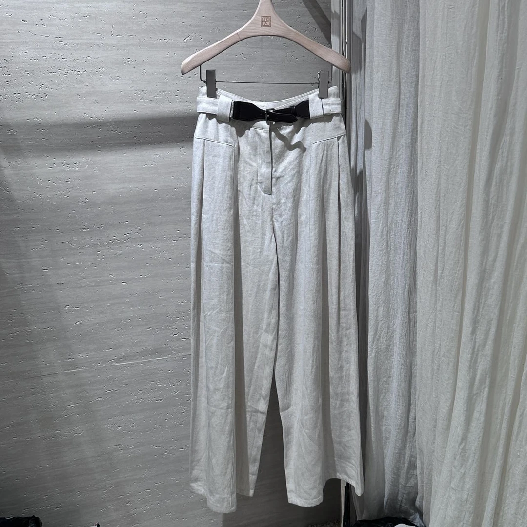 Mozch 天S亚M棉透气凉快腰带设计慵懒老钱风休闲裤【长103】62516