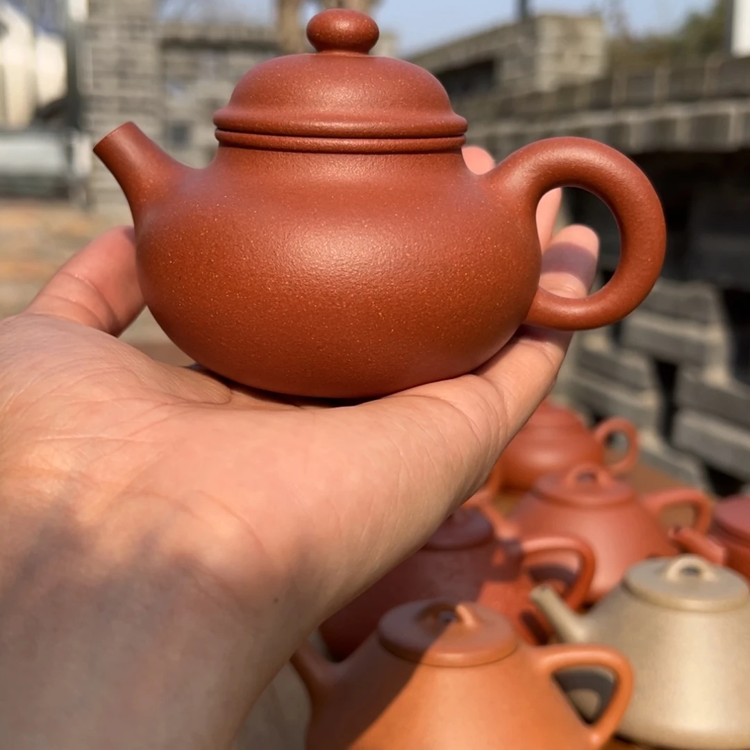 段泥茶壶红降坡容天