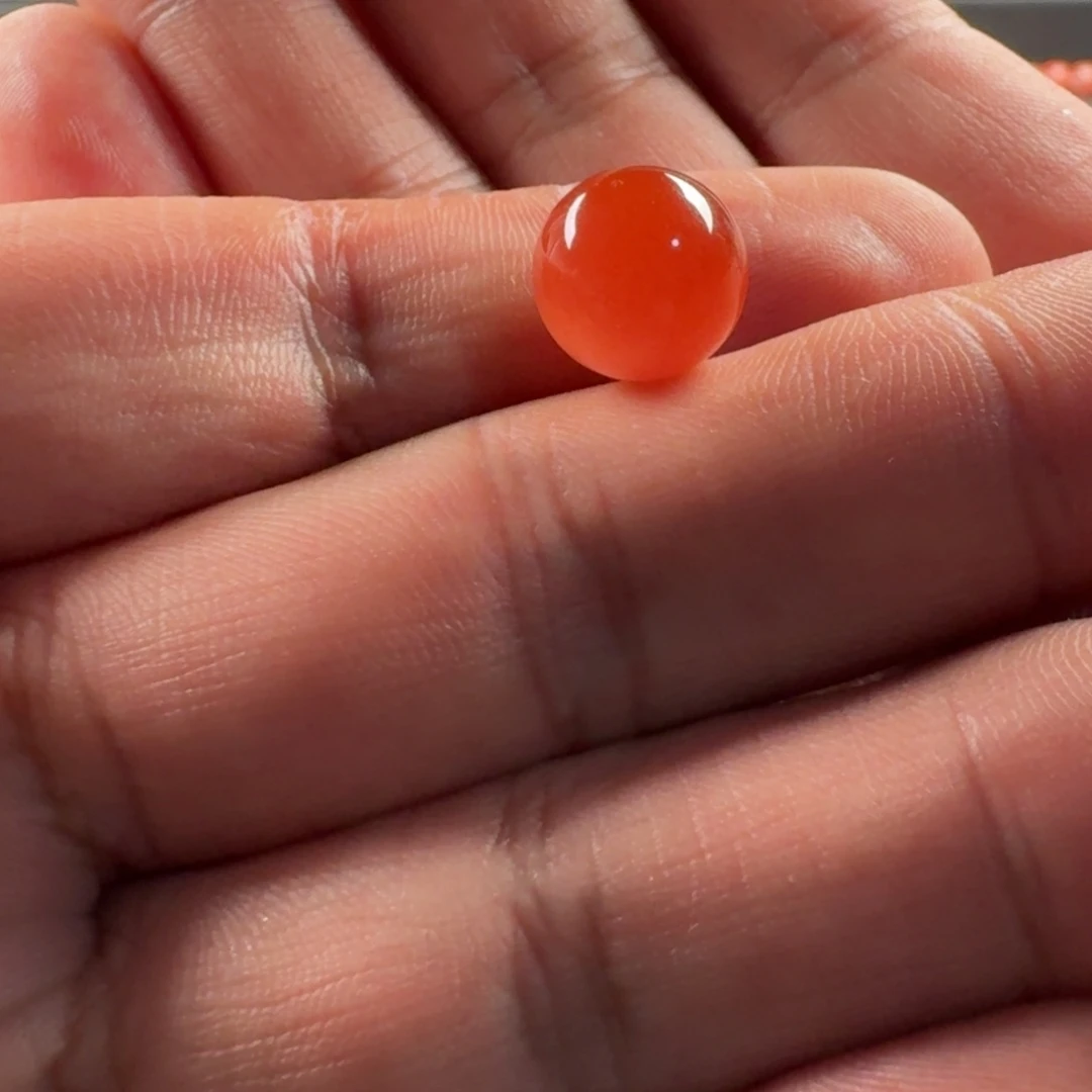 南红玛瑙未镶嵌圆珠11.3