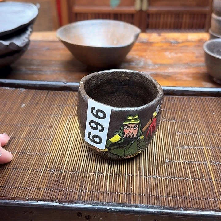 纯手工制作粗陶茶具