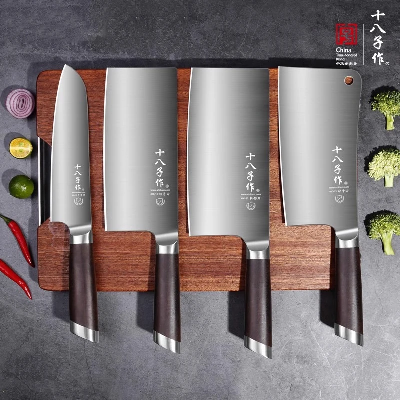 十八子菜刀家用刀具厨师锋利切片刀超快切肉刀女士两用厨房砍骨刀