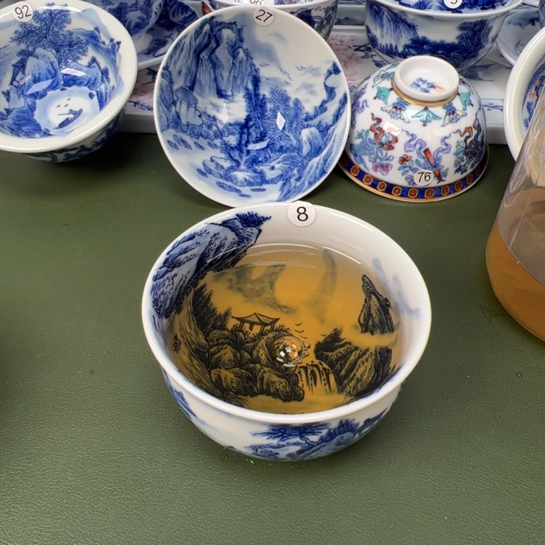 景德镇纯手工纯手绘茶具木木8