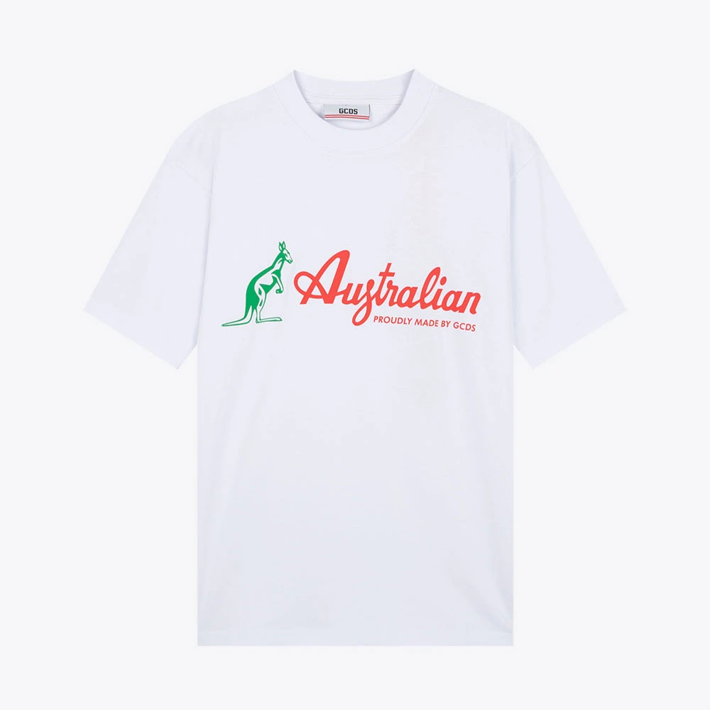 夏季水果刺绣男休闲上衣圆领套头体恤衫短袖T恤SS18M01AU06-01