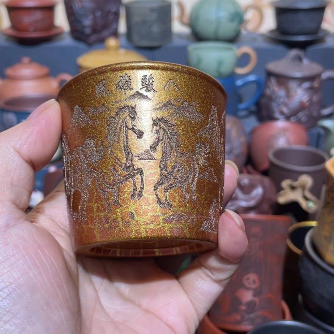 原矿紫砂手工主人杯