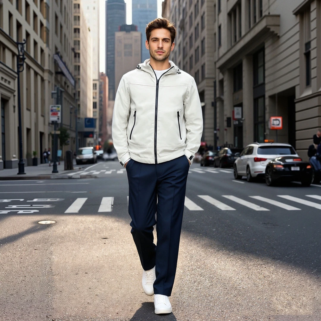 【内里压胶】 软壳户外防风防水保暖加绒男士夹克外套L23-236款