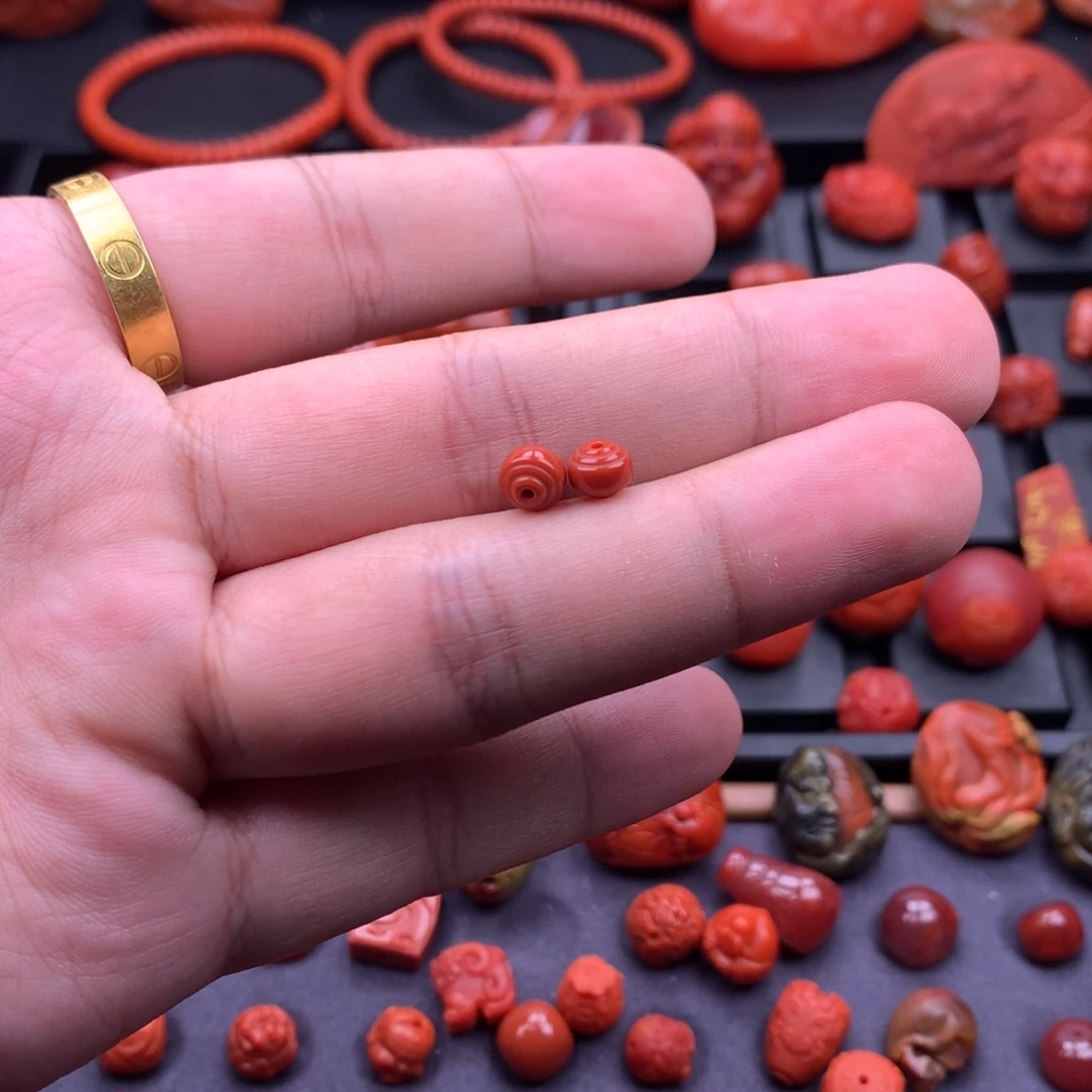 南红玛瑙未镶嵌南红精工线束6mm+ 多样性发其一