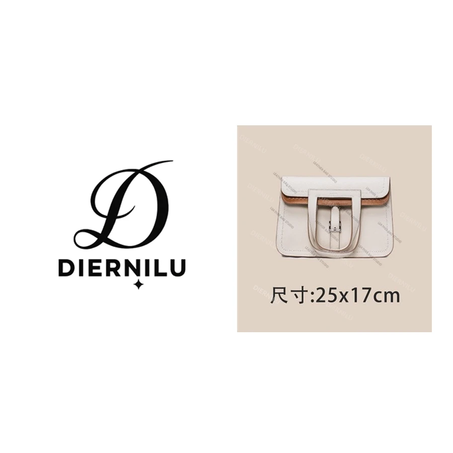 DIERNILU/25cm原创高定真皮包-H1054