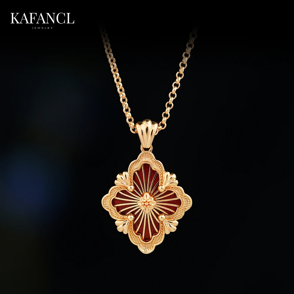 红楼 镀K金 法式复古项链 ZH-B266