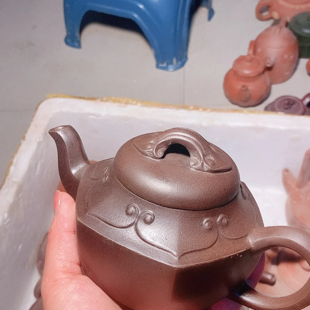 茶壶紫砂宜兴紫砂全手工制作工艺放福利