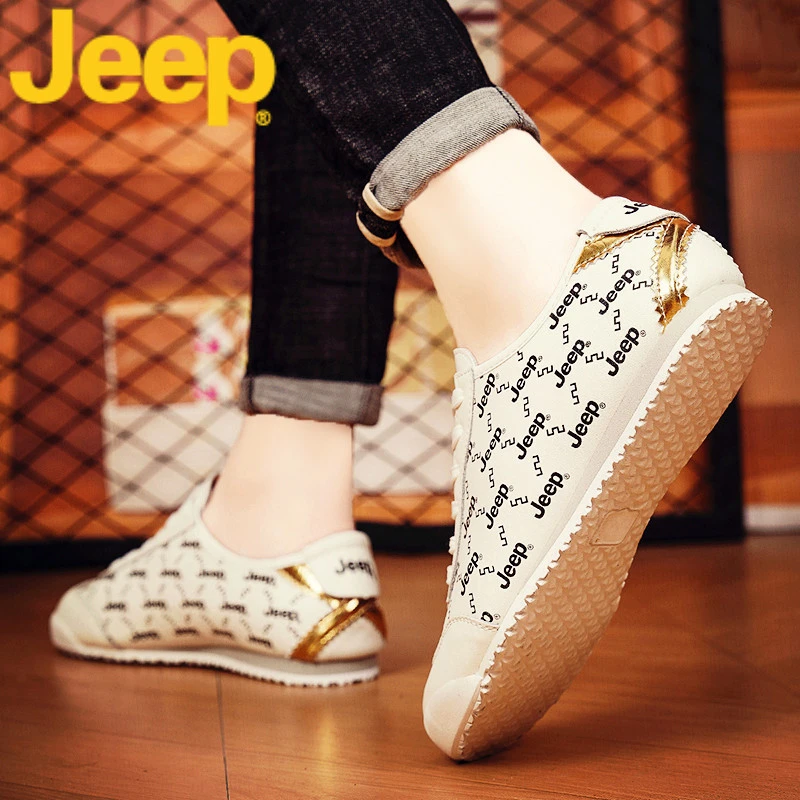jeep吉普阿甘鞋男鞋秋季2025新款软底休闲小白鞋子男士运动鞋男款