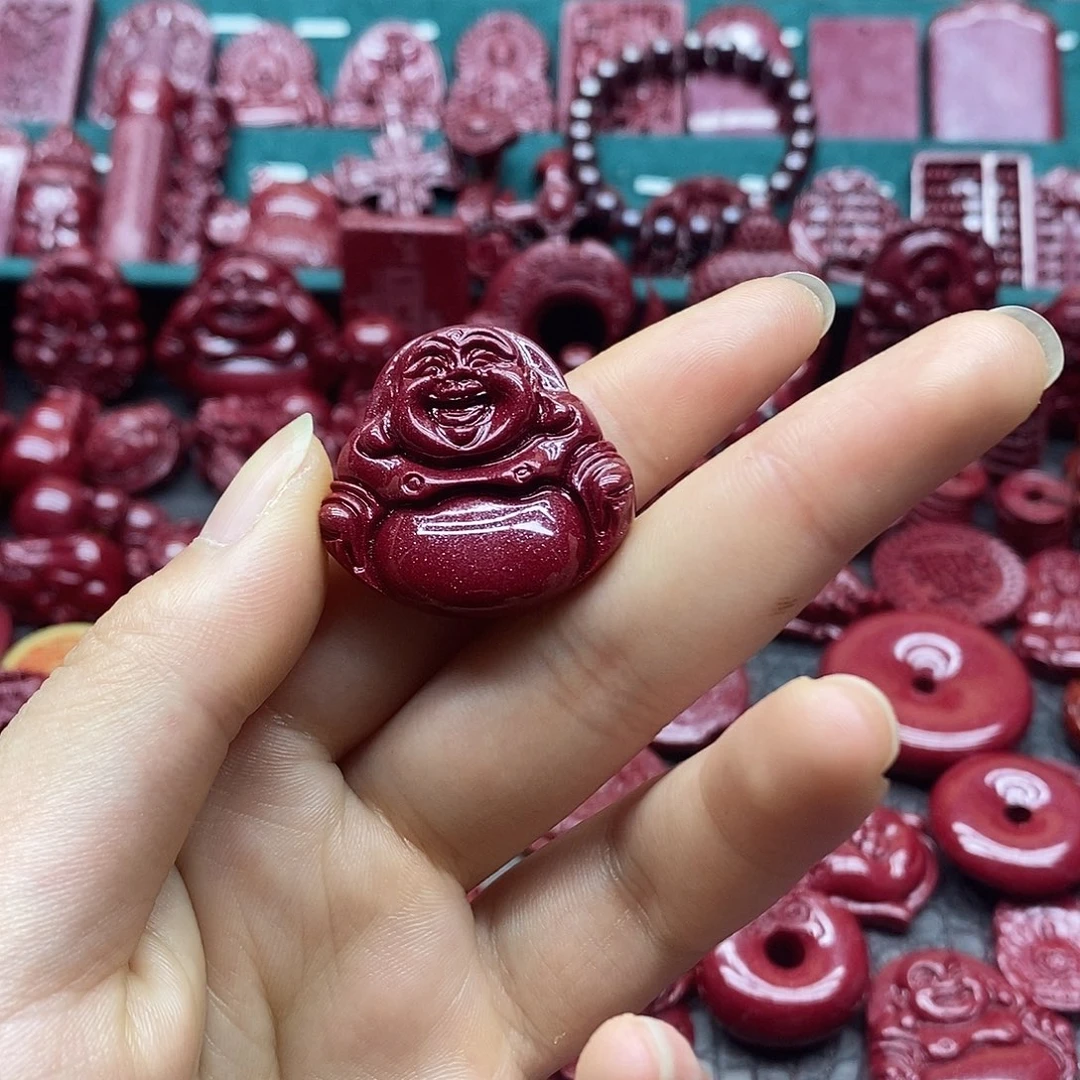 天然辰砂朱砂吊坠