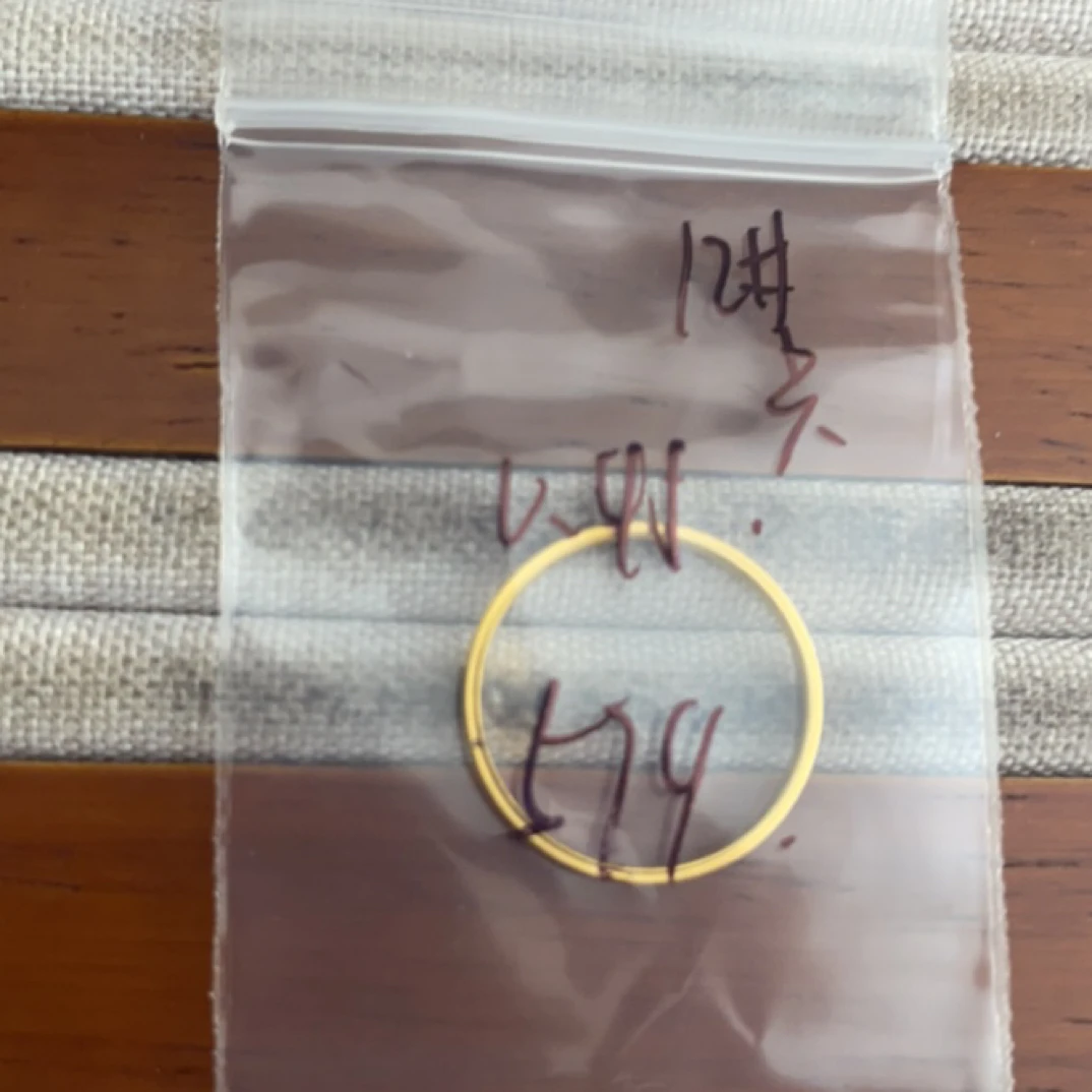 A2克重0.45 12号 米卡戒指 足金999