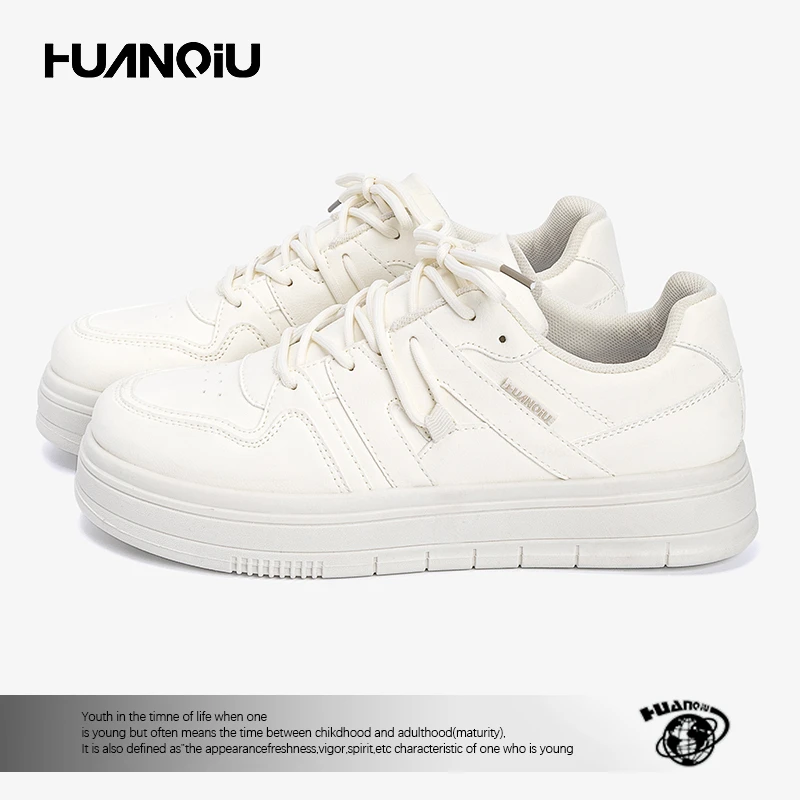 环球经典小白鞋男2025新款秋季百搭板鞋厚底低帮男鞋小众设计潮鞋