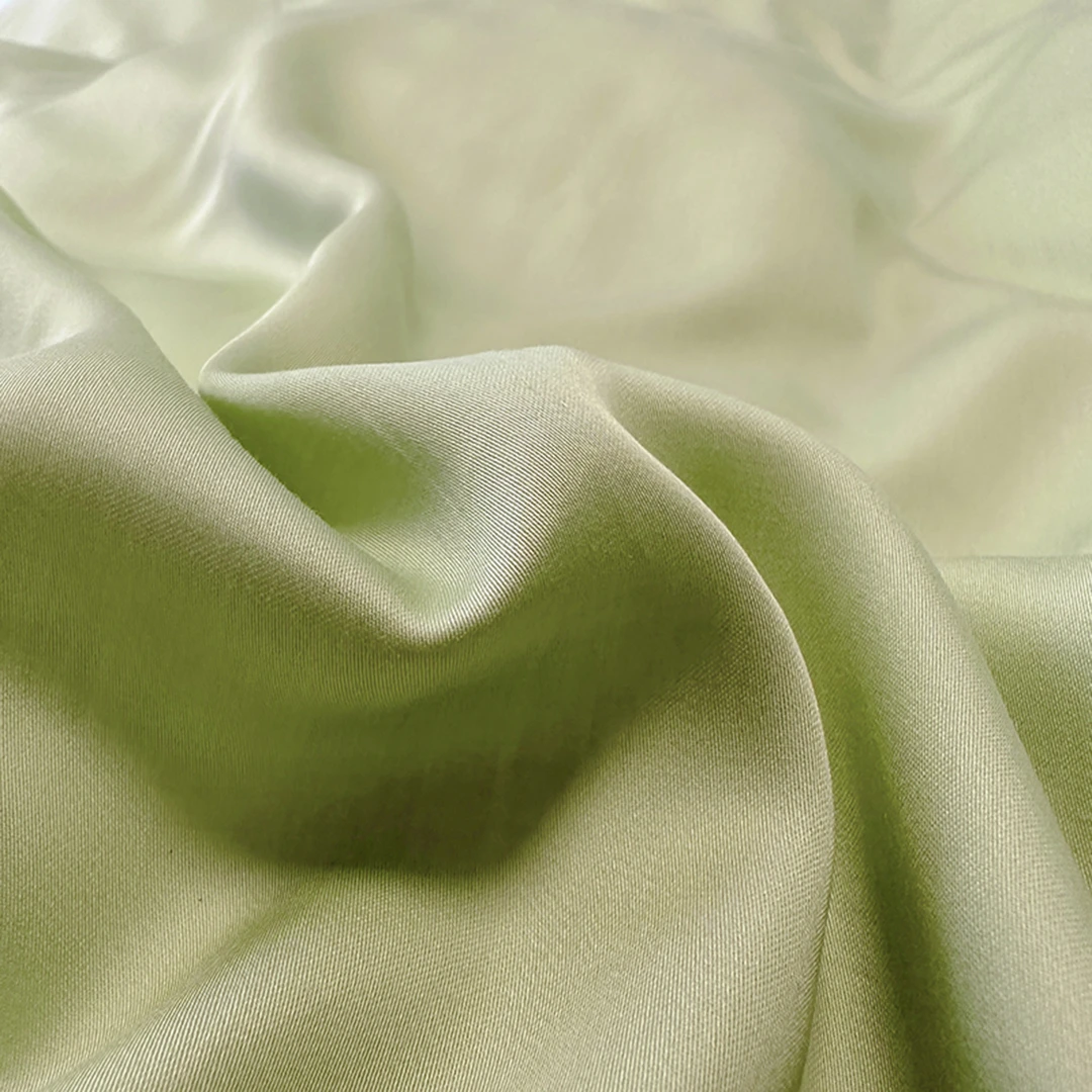 春夏绿色小清新水洗冰丝花边款四件套纯色可裸睡简约被套床单床笠