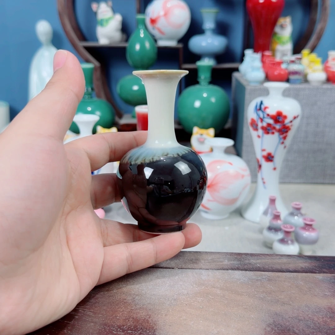 陶瓷手工小花器摆件